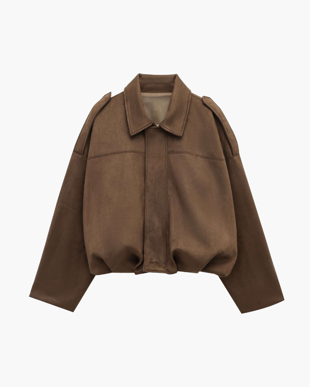 Blouson Aviateur en Daim pour Femme