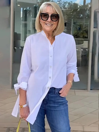 Tina™ | Veste Chemise Évasée en Coton