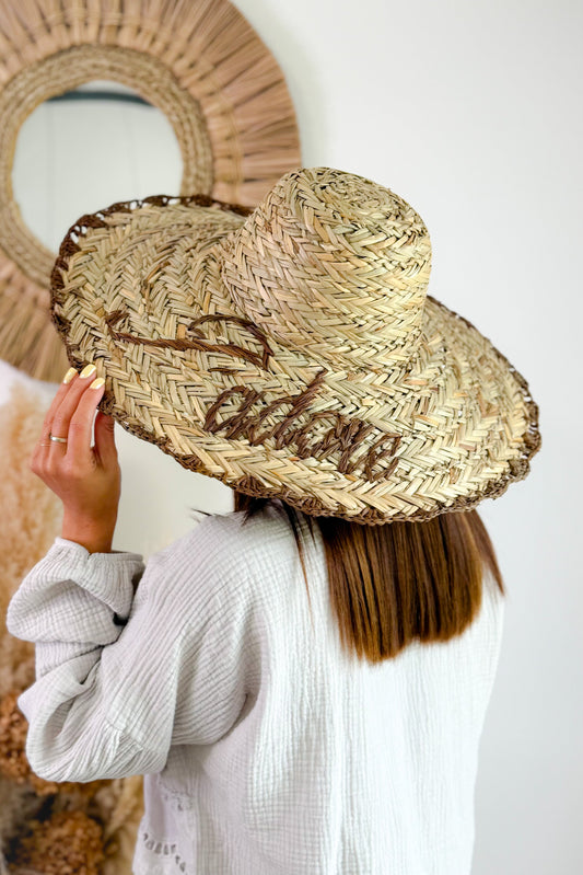 Chapeau En Paille "Jadore" Choco