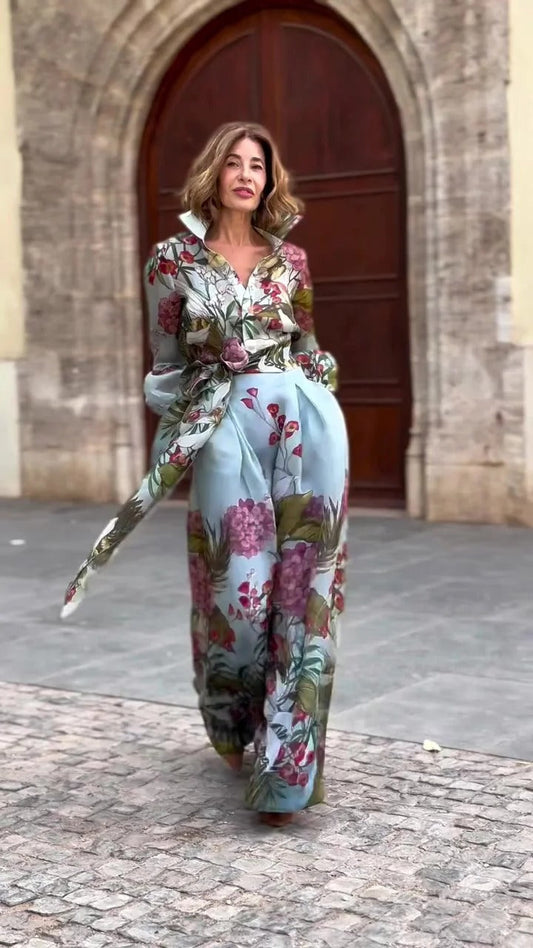 Combinaison floral unique pour femme élégante