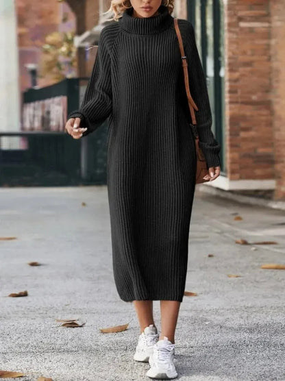 Alice Leroy® | Robe Midi Tricotée à Col Roulé