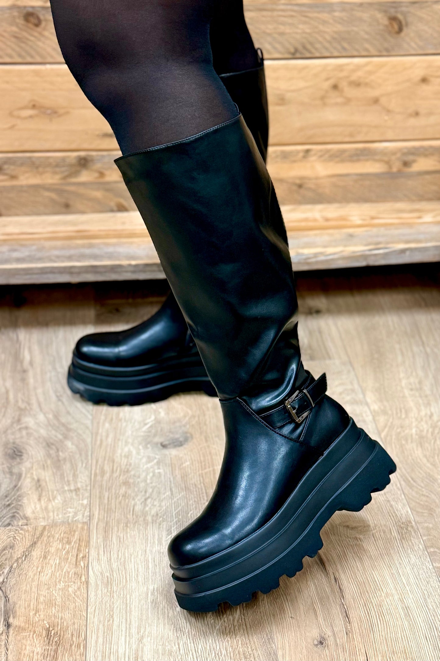 Botte Irina Noir Mollet XL