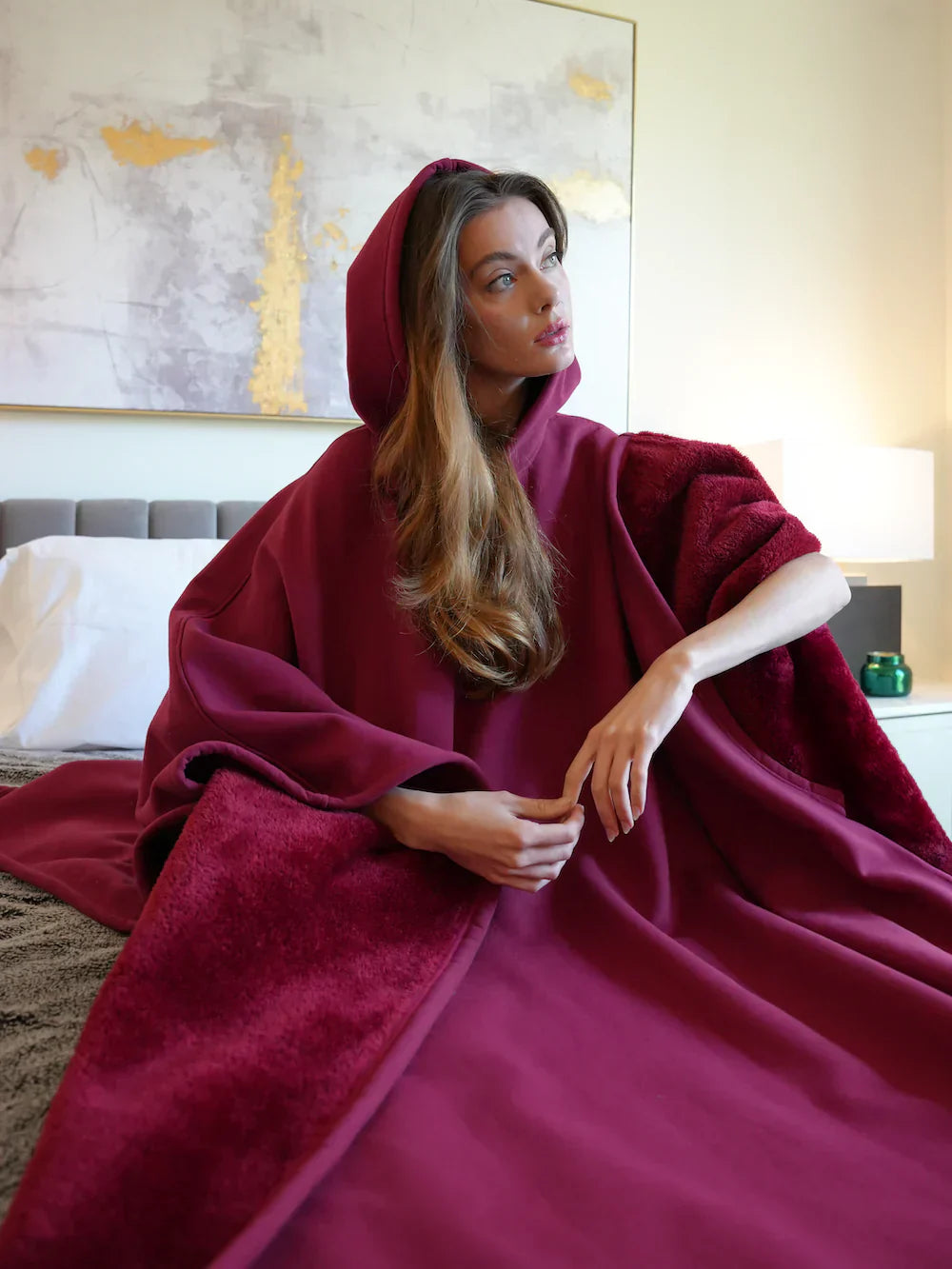 Chandail à Capuche Surdimensionné et Couverture Confortable pour un Confort Ultime