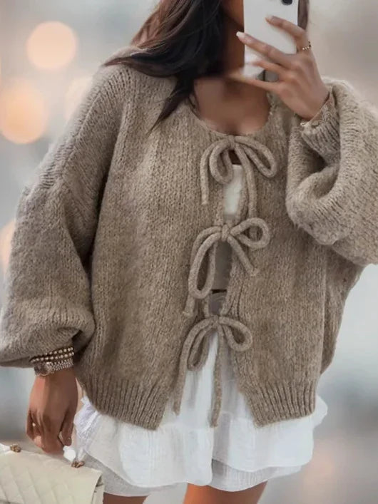 Cardigan en maille douce et confortable pour un confort décontracté au quotidien