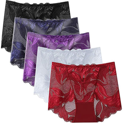 Emina™ - Paquet de sous-vêtements en dentelle de soie faits à la main pour femmes