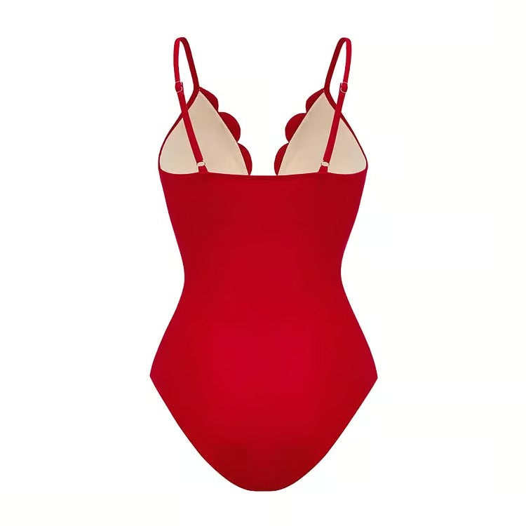 Ensemble Robe-Maillot Alice 2 Pièces (Rouge)