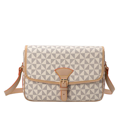 Sac à bandoulière en cuir à motifs