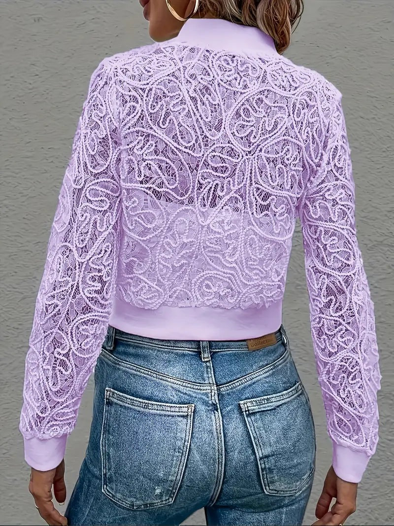Veste courte en dentelle Celina