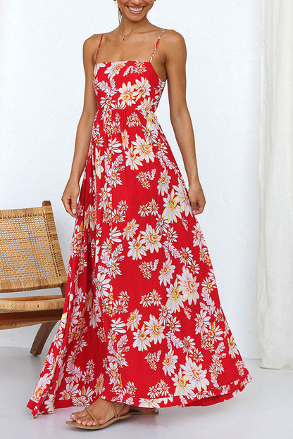Robe sans manches imprimée élégante