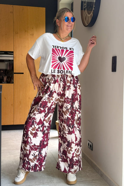 T-Shirt " Le Soleil" Bordeaux GT