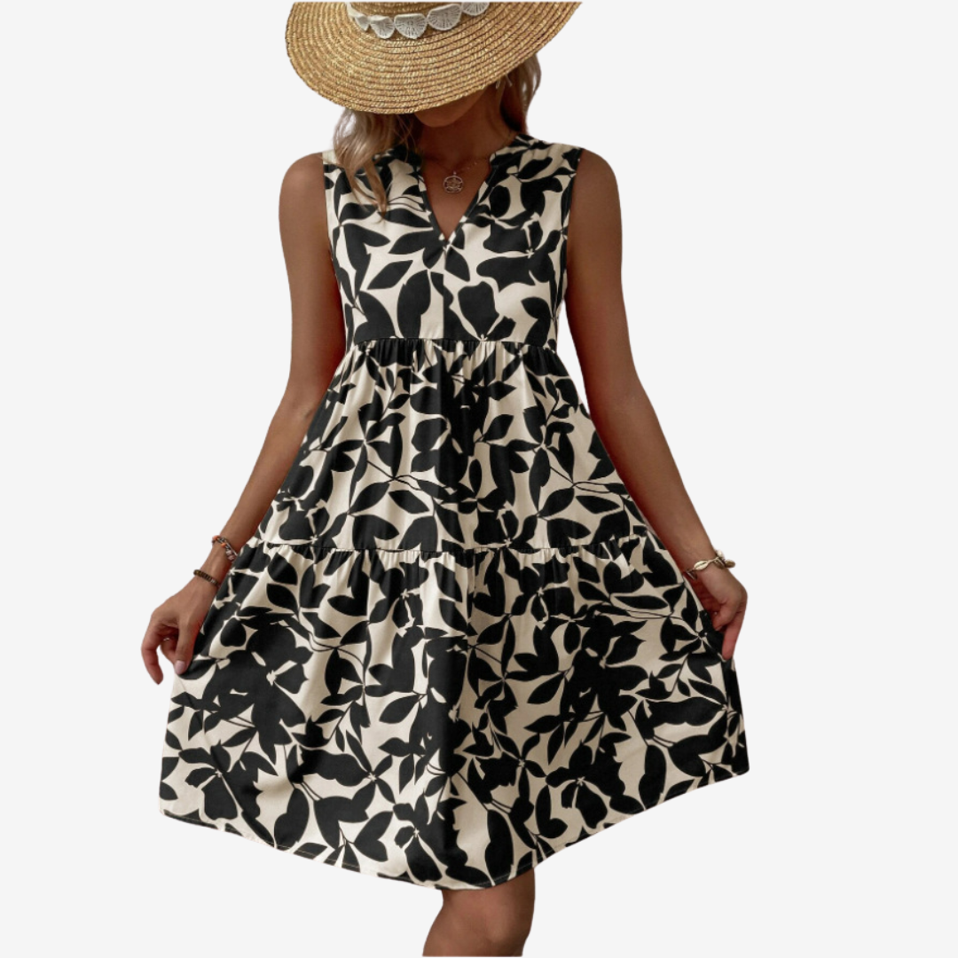 Séraphine™ Midi à Motifs Feuillus