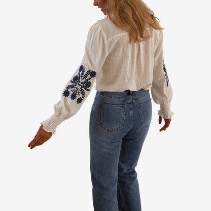 Isaure™ Haut à Broderies