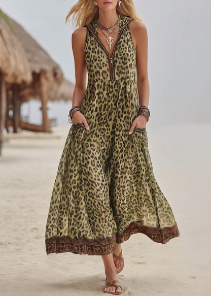 Roaa | Robe bohème léopard élégante