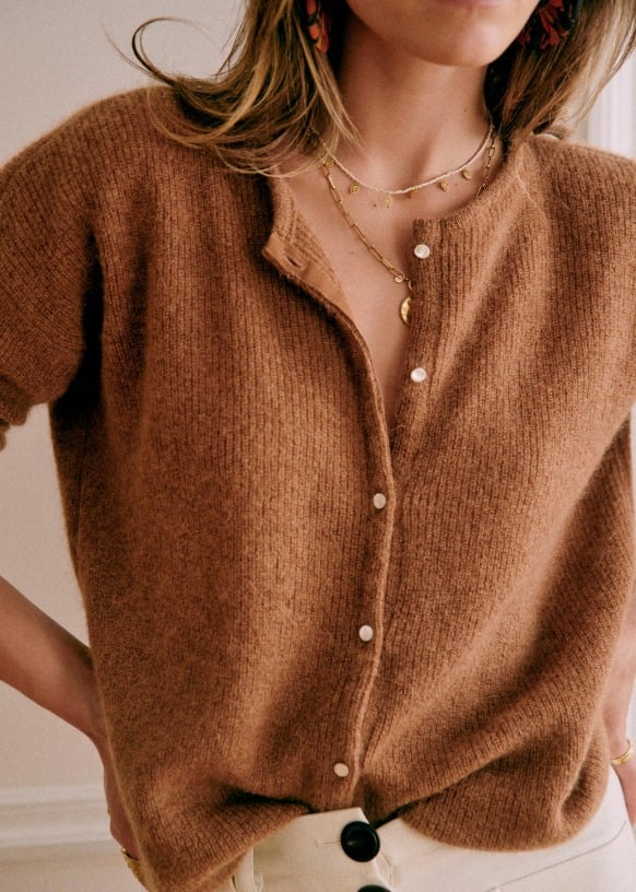 Cardigan en maille héritage confortable