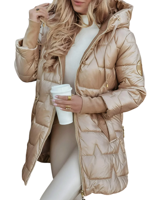 Veste matelassée à capuche confortable pour un style sans effort