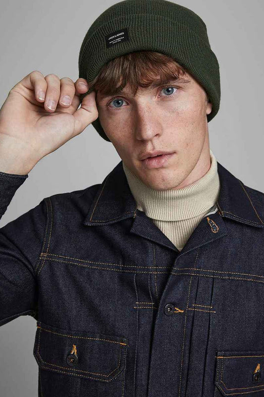Bonnet JACDNA BEANIE NOOS Kaki