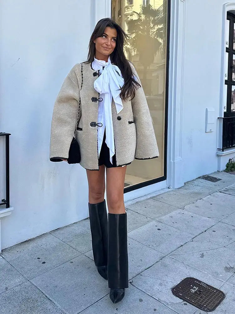 Manteau long douillet et moelleux pour un style hivernal chic