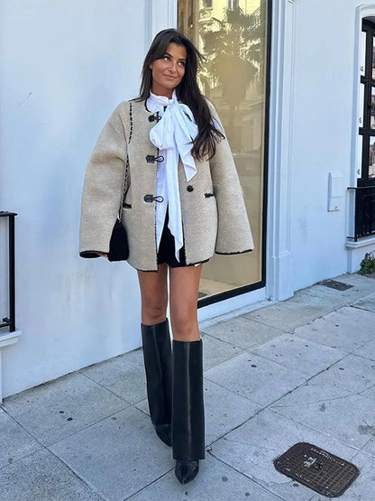 Manteau long douillet et moelleux pour un style hivernal chic