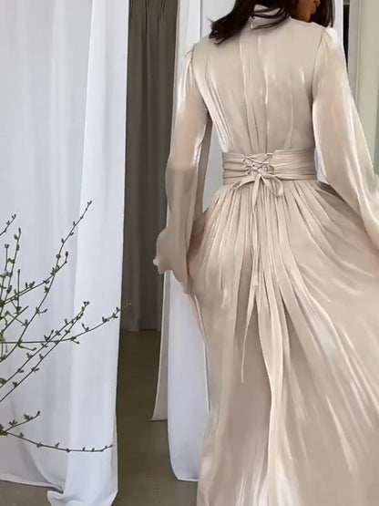 Robe longue fantaisie aux couleurs tendance