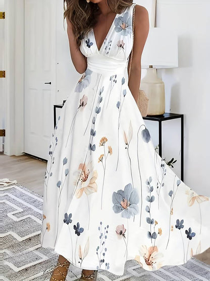 Pauline Laurent® | Robe longue à imprimé floral