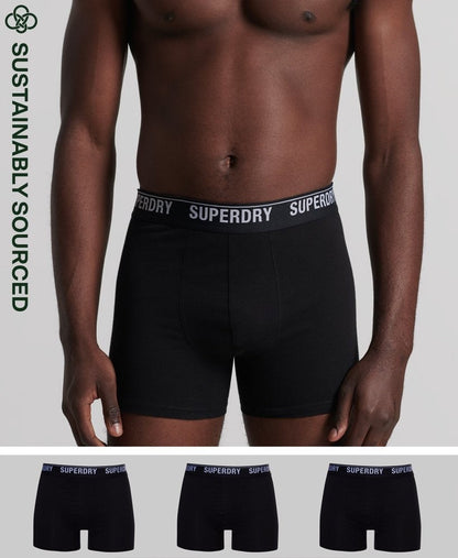 Pack 3 boxers SUPERDRY noir