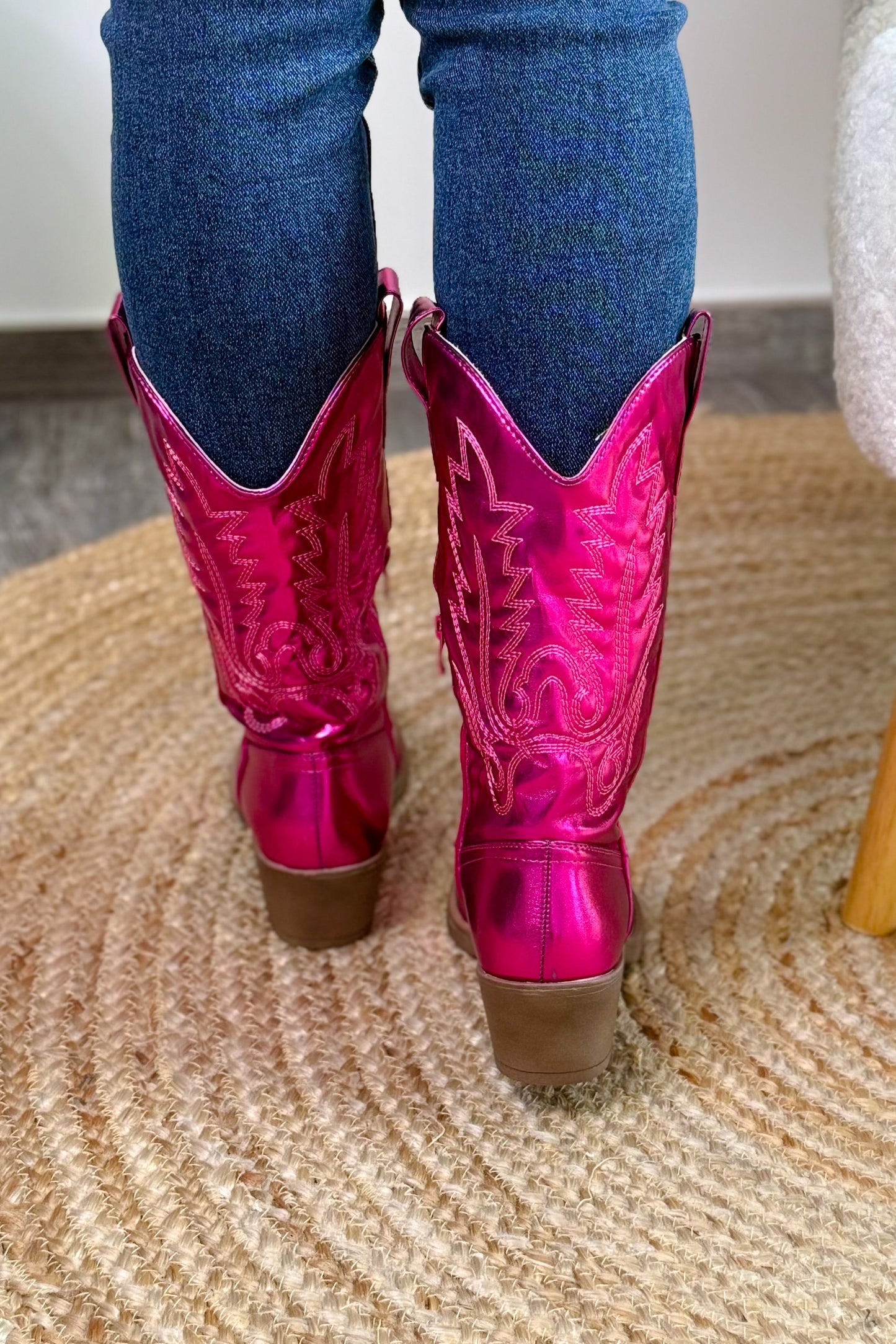 Botte Sinda Fuchsia métalisé