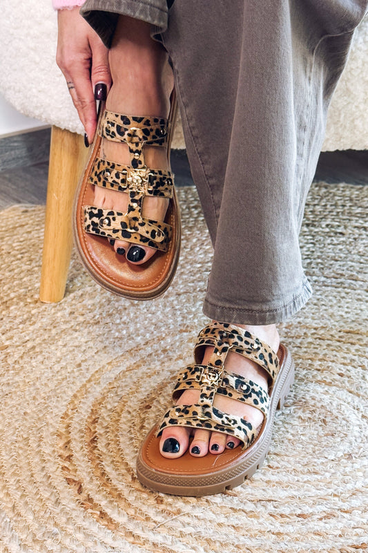 Mules Grisetta Léopard