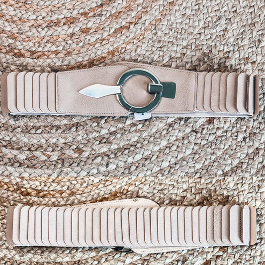 Ceintures 3 coloris noir-blanc-beige