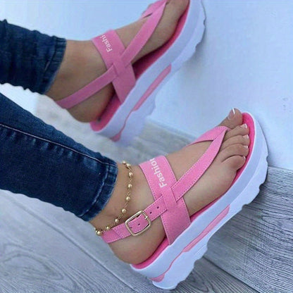 Sandales Plates Femme Confortables À Brides Cuir