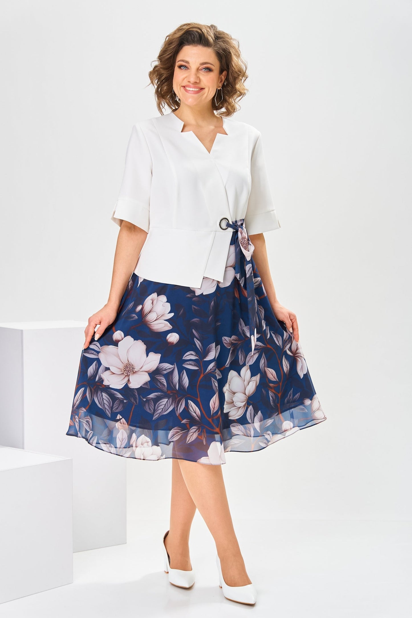 Adelisa™ - Robe en Coton et Soie de Haute Qualité pour une Élégance Naturelle