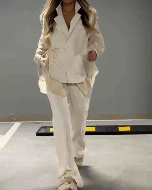 Ensemble deux pièces chemise et pantalon – Léger et respirant