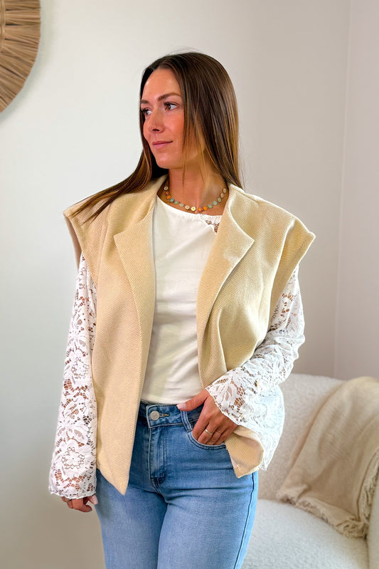 Gilet Sans Manches Noellie Beige