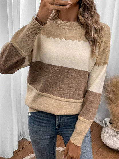 Pull en maille confortable aux couleurs pastel douces
