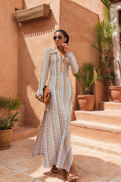 Robe Maxi Bohème Chic pour les Journées d'Été à la Plage