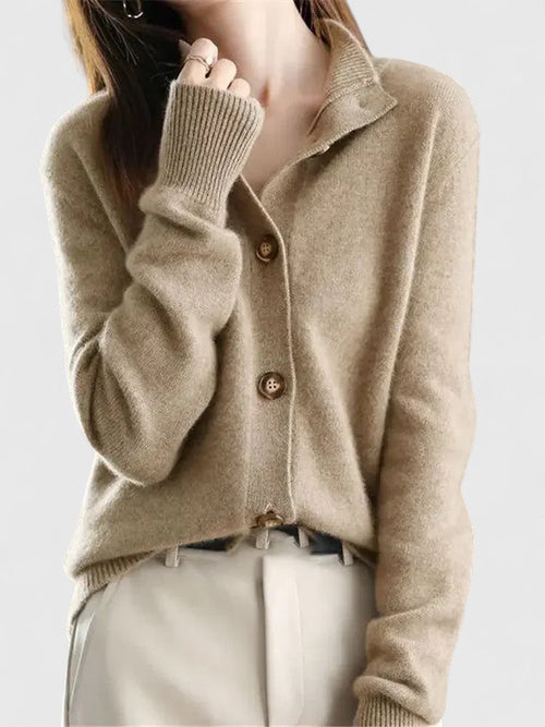 Cardigan tricot classique boutonné