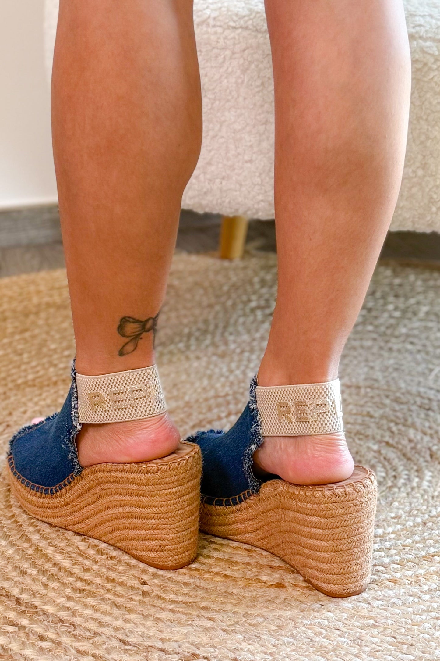 Sandales compensées Jess Tyne Jeans Replay