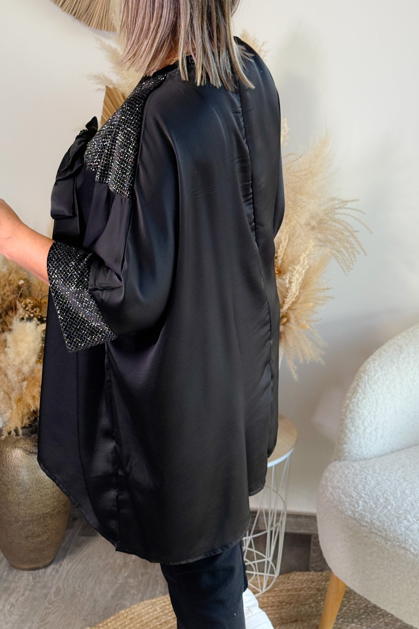 Blouse Lania Noir Missy