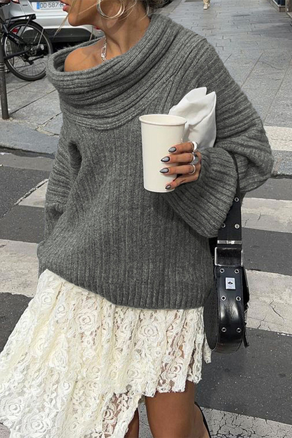Pull d'hiver en tricot confortable pour un confort décontracté
