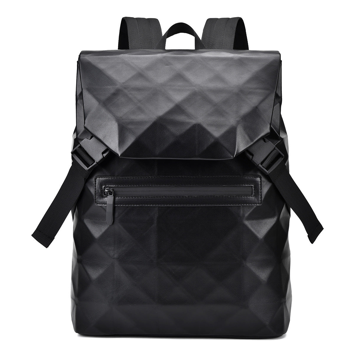 Sac à dos moderne homme en cuir noir