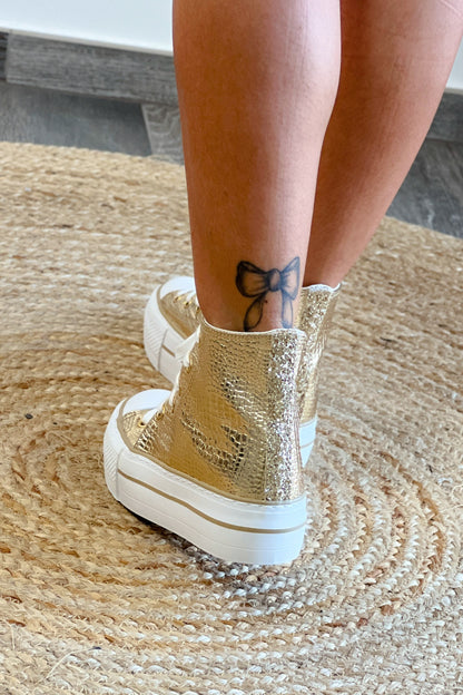 Style Converse Croco Doré