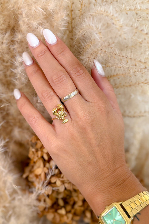 Bague Crabe Dorée
