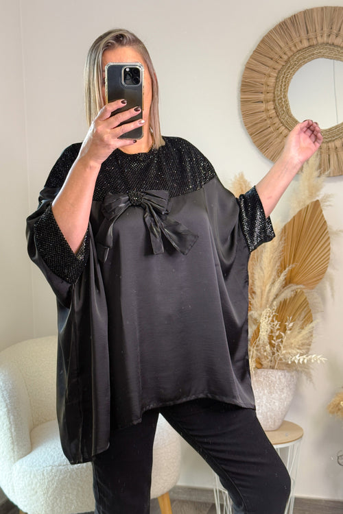 Blouse Lania Noir Missy