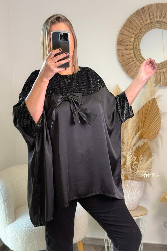 Blouse Lania Noir Missy