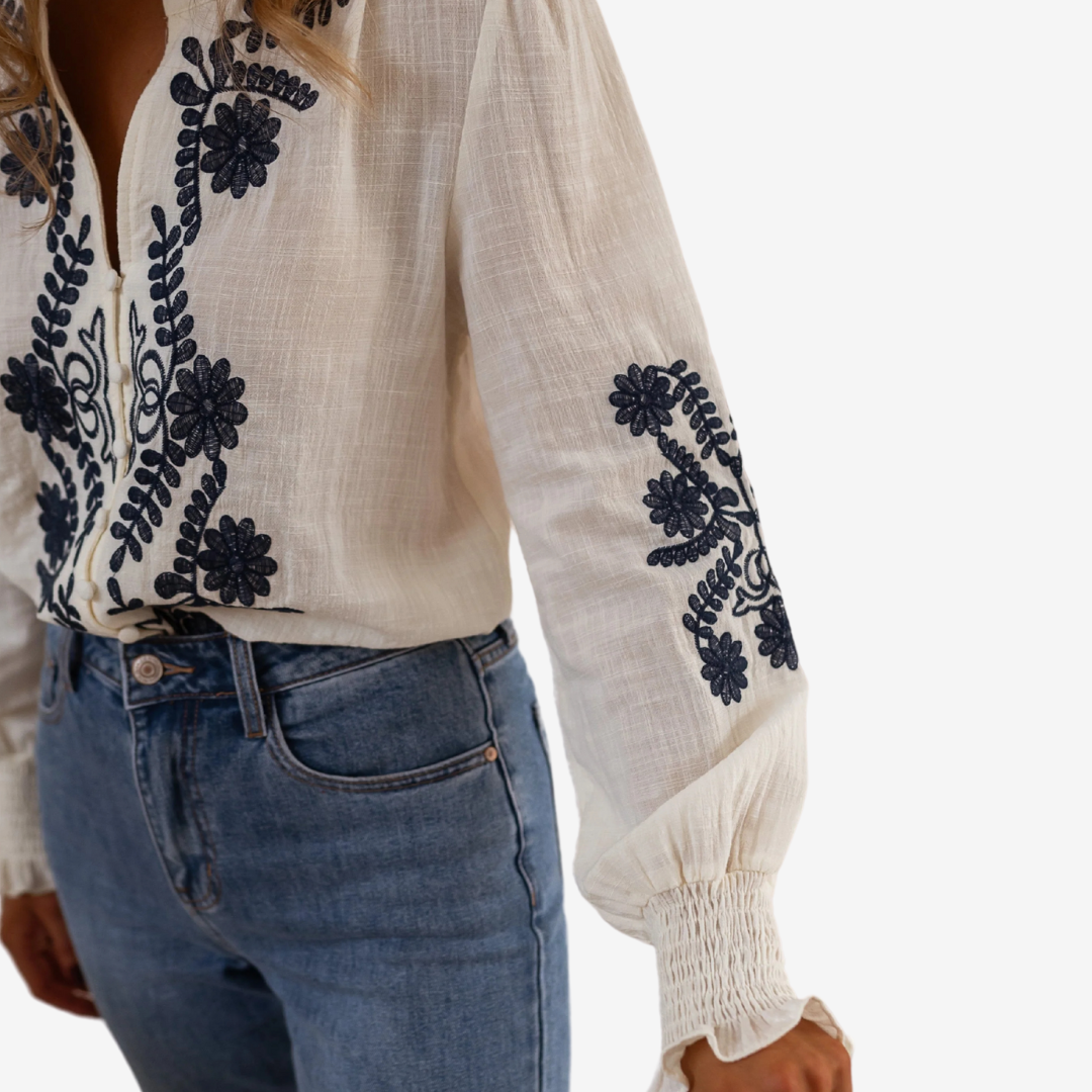 Isaure™ Haut à Broderies