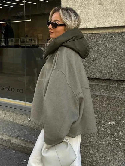 Veste matelassée à capuche oversize confortable