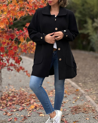 Veste élégante à nœud latéral chic pour superposition stylée