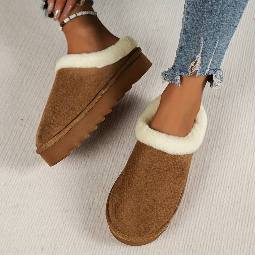 Chaussons Femme Douillets en Polaire, Faciles à Enfiler