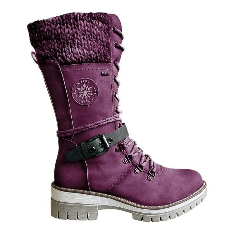 Chaussures à lacets mi-mollet