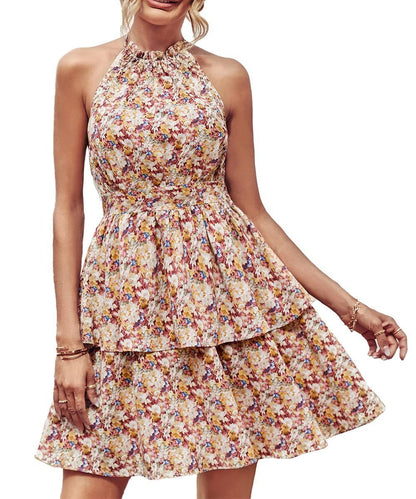 Robe Halter Imprimée Été