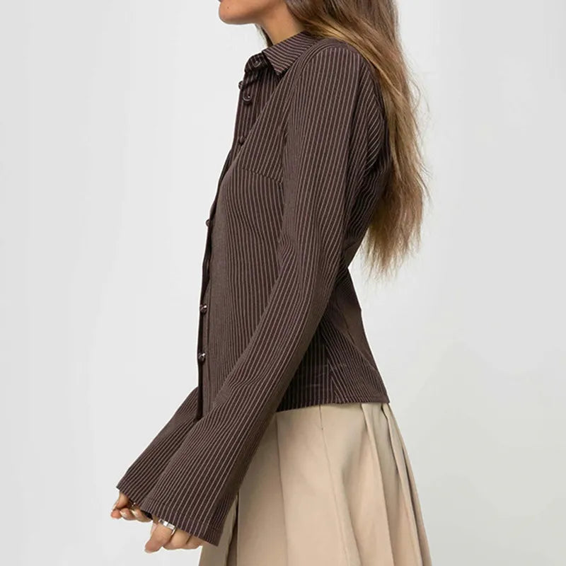 Océane Dubois® | Blouse rétro élégante pour femme